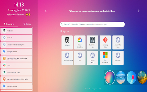 Uncloud your Tab :: An Easy to go extension! A new tab organised with all your information.