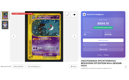 BankTCG - Card Price Intelligence :: Real-time deal scores, market prices & price history for Pokémon, Yu-Gi-Oh!, Magic & One Piece cards on eBay