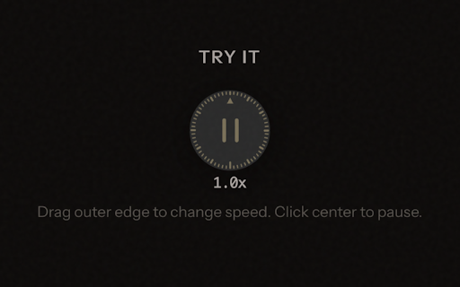 slowmo :: Control time on any web page. Slow down or speed up animations, videos, and games.
