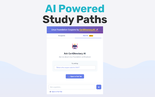 Linux Foundation Coupons by CertDirectory.IO :: Automatically display Linux Foundation certification discount codes. Save money on professional certifications and training courses.