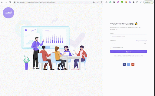 Clevert :: Extension for showing Ads on Web Sites