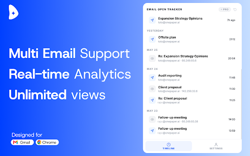 Email Open Tracker – Real-Time Gmail Read Receipts & Tracking :: Track email opens in Gmail with real-time read receipts, open notifications, and proof of receipt — know when your emails are read.