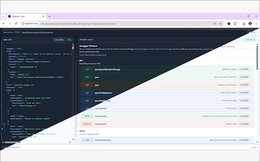 OpenAPI Lens :: Detects OpenAPI/Swagger specs and renders them with a lightweight, themeable viewer.