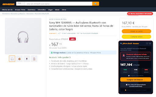 ¿Oferta Real? — Detector Amazon :: Detecta si las ofertas de Amazon son reales. Compara precios con el historial y avisa si el descuento es falso. Sin registro.