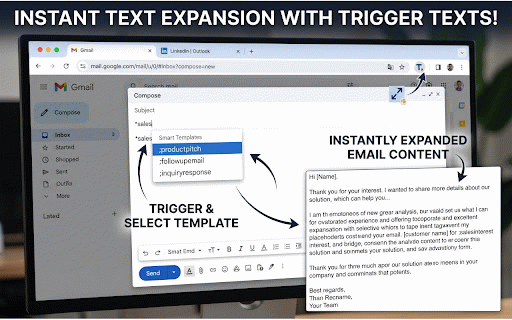 Text Expander for Google Chrome™ :: Record and replay form submissions, and use text expansion shortcuts to fill forms faster.