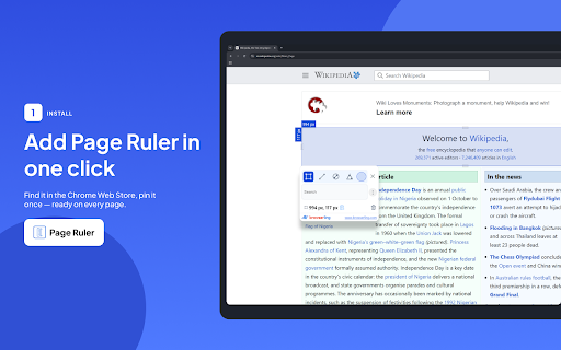 Page Ruler by Browserling – Measure Pixel Distance :: Measure webpage elements, distances, sizes, and angles in pixels with an accurate browser ruler.