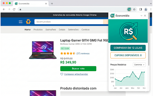 EconoMídia - Monitoramento de Preços :: Monitore preços de qualquer loja online. Alertas de desconto, histórico de preços e economia nas suas compras.