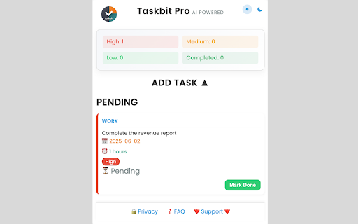 TaskBit Pro: AI Task Prioritizer :: Boost productivity with Taskbit Pro. AI-powered task prioritization, smart deadlines for efficient task management