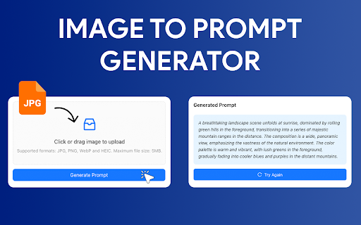 Image to Prompt Generator :: Let Image to Prompt Generator describe your image with AI! Turn any image into rich text easily and generate a vivid prompt.