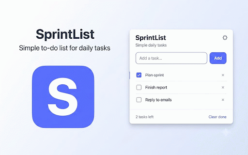 SprintList :: Simple to-do list for daily tasks
