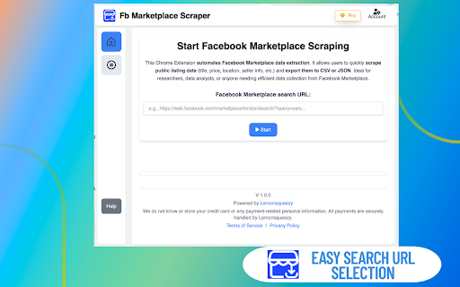 FB Marketplace Scraper , Extract facebook Marketplace listings :: Scrape and export product data from Facebook Marketplace. Easily collect item informations to use for market analysis and reselling.