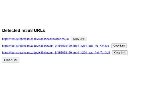 m3u8 Grabber :: Detects and displays m3u8 files from HLS videos.