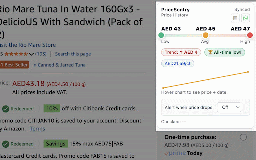 PriceSentry: UAE Price Tracker & Drop Alerts :: Track prices on Amazon.ae, iHerb, Zara, IKEA & more. Get instant price-drop alerts. Free, no ads. Built for UAE shoppers.