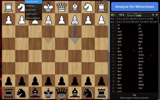 Lichess to WintrChess analyzer :: Quickly analyze Lichess games with WintrChess's powerful chess analysis tools.