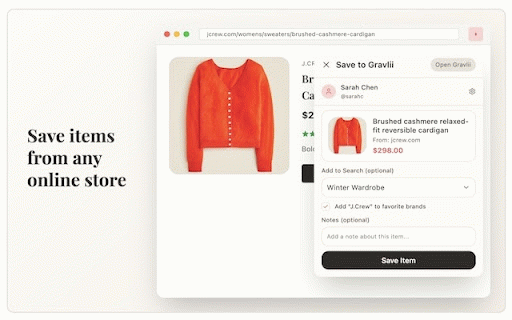 Gravlii :: Save and organize items from any website, then browse what your friends buy