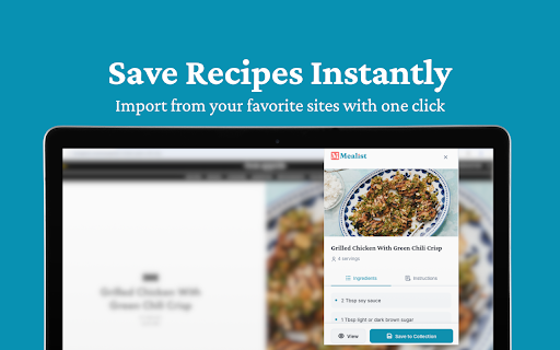 Mealist Recipe Manager :: Save recipes from any website with Mealist