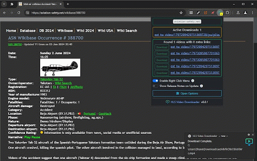 HLS Video Downloader :: HLS Video Downloader Web Extension with Native Application using FFmpeg.