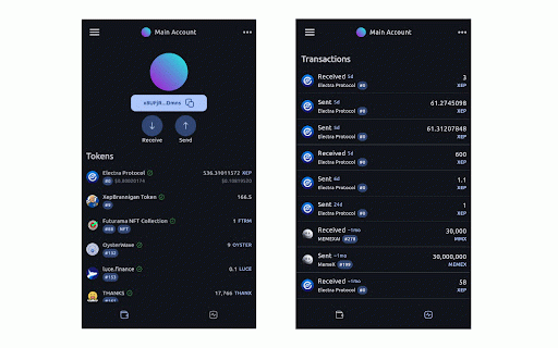 OmniXEP Wallet :: Secure Electra Protocol wallet for XEP and OmniXEP tokens and NFTs.
