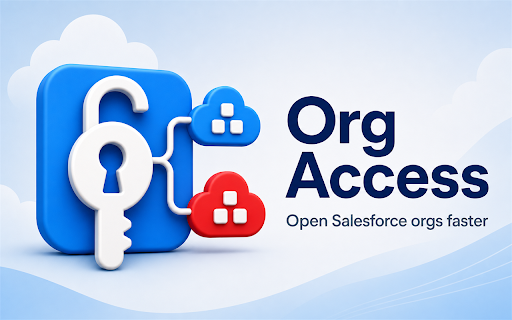 Org Access :: Authorize and open Salesforce org access from a connected hub org.Also you can use extension standalone without hub org