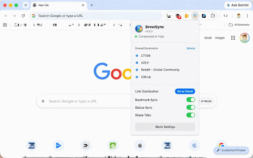 BrowSync :: Keep your browser state in sync across macOS devices.