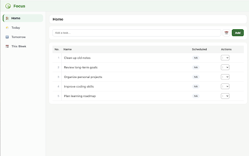 Focus - To-Do & Timer :: A simple, focused To-Do list with a built-in timer.