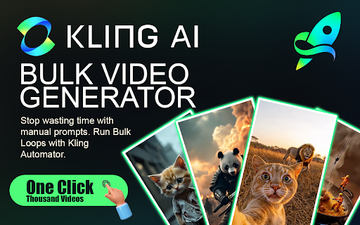 KlingGen: Kling AI Bulk Video Generator :: Bulk Generate Kling AI Videos from Text & Images | Text-to-Video & Image-to-Video Automation