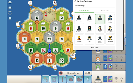 Colonist :: Colonist+ is a Chrome extension that adds custom avatars, removes ads and enables full-screen mode on Colonist.io.