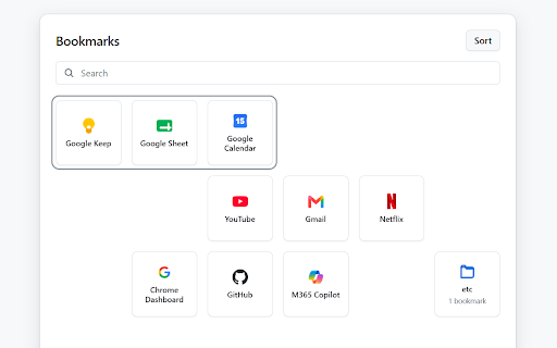 Tab Bookmark :: A bookmark manager that replaces your browser’s new tab page.