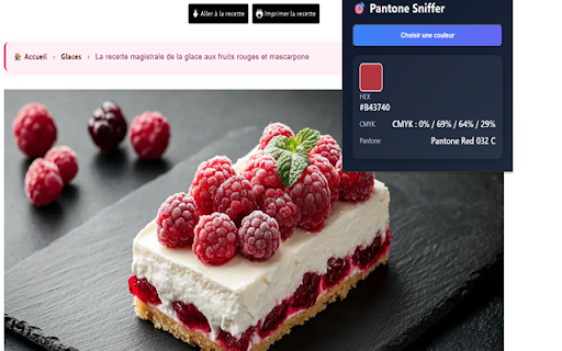 Pantone Sniffer :: Pick any color on the web and instantly get its CMYK values and the closest Pantone match.