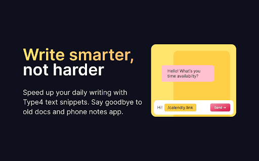 Type4 :: Type4 Chrome Extension