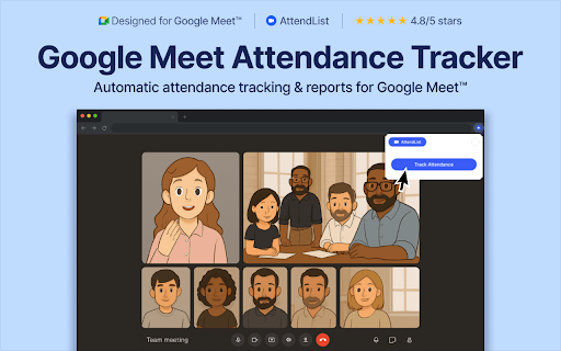 AttendList: Google Meet Attendance Tracker & Reports :: Automatically track attendance in Google Meet (even if you join late!)