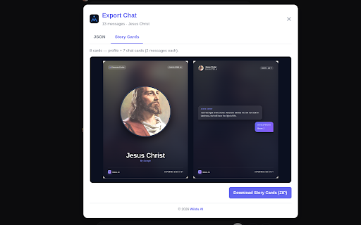 Wilds AI: Universal AI Chat & Story Exporter :: Export your AI companion chats and adventure stories from multiple platforms easily.