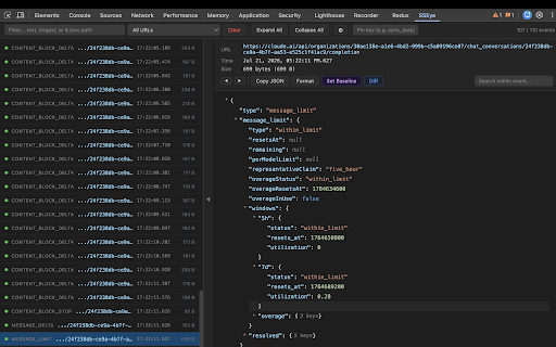 SSEye — Server-Sent Events (SSE) Inspector :: Inspect Server-Sent Events (SSE) in real time — live event timeline, JSON tree, JSONPath filters & event diff, in Chrome DevTools.