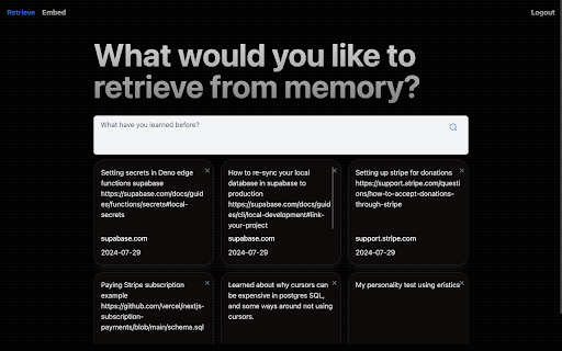 Recallify :: Your internet knowledge assistant