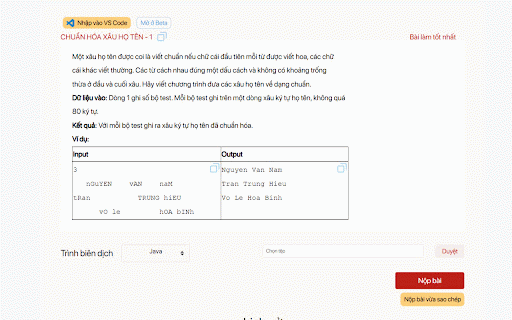 CodePTIT Copier :: Sửa lỗi dòng trống thừa khi Copy trên CodePTIT. Tự động tạo File nhập sẵn Testcase trong VS Code. Hỗ trợ Nộp bài nhanh từ Clipboard