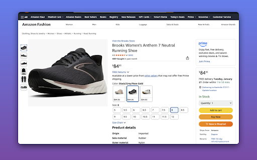 ShopCart :: Save Amazon products to custom lists