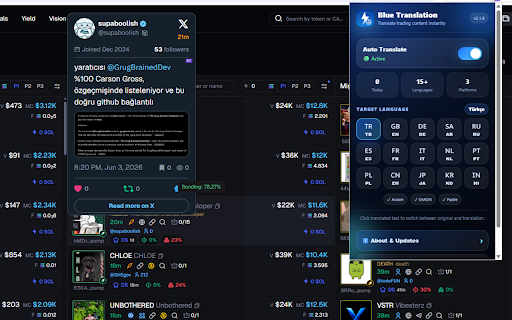 Blue Translation :: Professional multi-language translation for Axiom, GMGN and Padre.