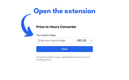 Price to Hours :: Convert prices to working hours based on your hourly wage