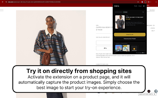 Tryl :: AI fashion try-on — try on clothes from supported stores