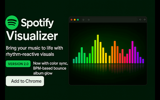 Spotify Visualizer :: Visualizer for Spotify with optional Pro features (BPM sync, color matching)