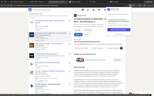 Resume Tailor — 1-Click Job Capture :: Capture any job description with one click and tailor your resume instantly.