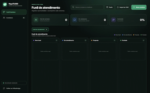 WppFit360 :: CRM e produtividade integrados ao WhatsApp Web, com pesquisa externa opcional.