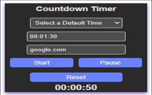 TimeOut :: A Chrome extension with a countdown timer that closes the current tab or opens a specified website after the countdown.