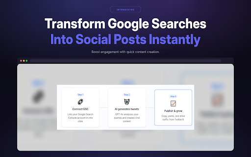 SeoTo.social - Publisher :: SEO-to-Social Automation: Transform your Google Search data into X/Twitter and LinkedIn posts in one click.