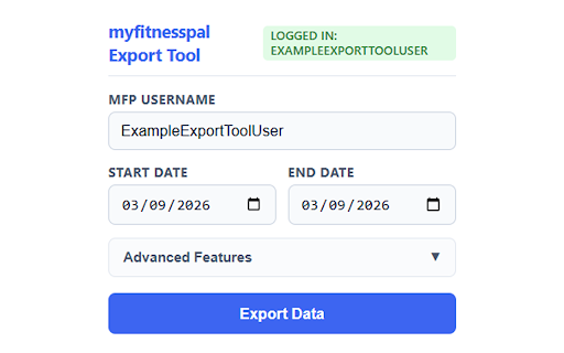 MyFitnessPal Export Tool :: Free, simple, unlimited exports of your MyFitnessPal data.