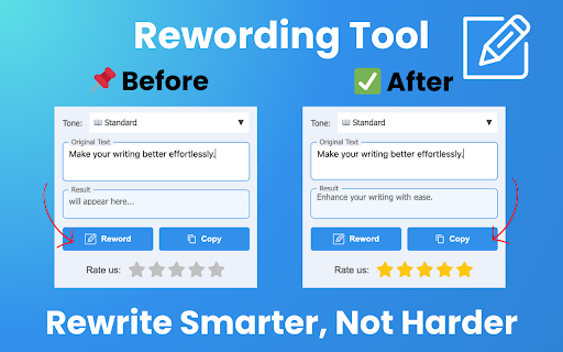 Rewording Tool :: Use Rewording Tool to quickly reword sentences and rewrite paragraphs, improving your content with an AI reword generator.