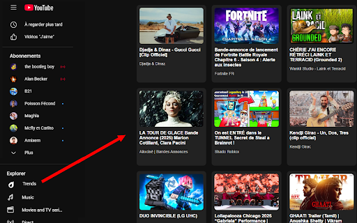YouTube Trending :: Brings back the YouTube Trending page as it was before.
