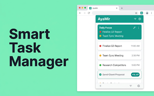 AyaMir - Website Blocker, Pomodoro Timer & Task Manager :: Block distracting sites, plan tasks, and run Pomodoro focus sessions. Private, offline, no account needed.