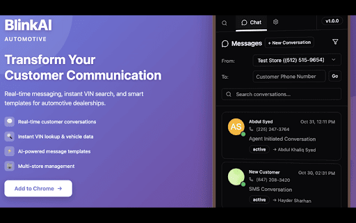 BlinkAI - Blink Buddy :: BlinkAI Chrome/Edge Extension for clever search and sms messaging