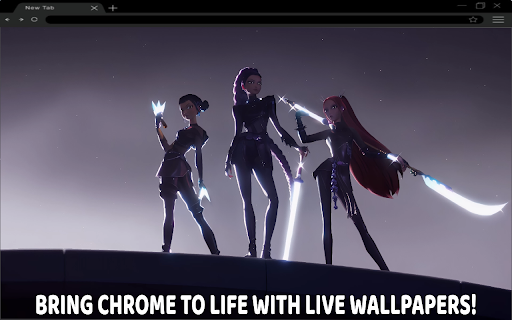 KPop Demon Hunters: Starry Night Live Wallpaper :: Enter a world where K-Pop style meets supernatural power under a starry night sky! 🌟🎶🔥